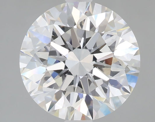 Lab-Grown Round Diamond - 3.05 Carats, E Color, VVS2 Clarity - Certified by IGI - Report Number: LG706552044