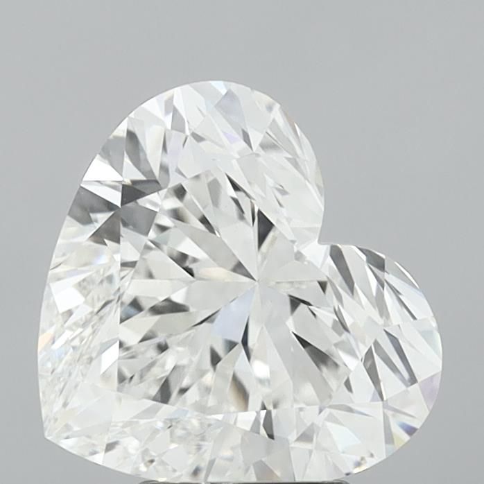 Lab-Grown Heart Diamond - 4.04 Carats, F Color, VS1 Clarity - Certified by IGI - Report Number: LG706530737
