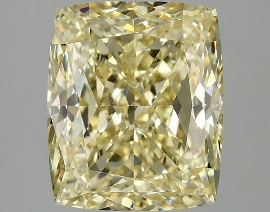 Lab-Grown Cushion Diamond - 3.03 Carats, Fancy Intense Yellow Color, VS1 Clarity - Certified by IGI - Report Number: LG691579371