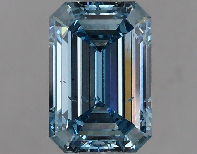 Lab-Grown Emerald Diamond - 1.1 Carats, Fancy Intense Blue Color, SI1 Clarity - Certified by IGI - Report Number: LG621483083