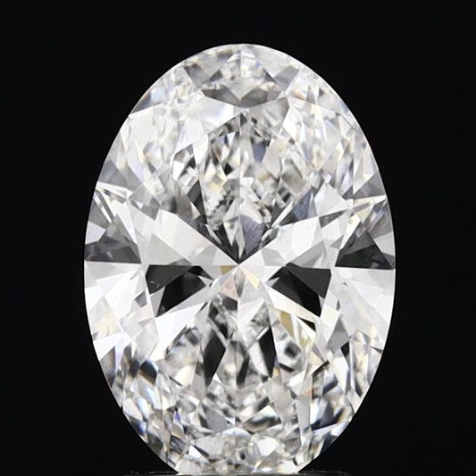 Lab-Grown Oval Diamond - 3.0 Carats, E Color, VS2 Clarity - Certified by IGI - Report Number: LG671422129