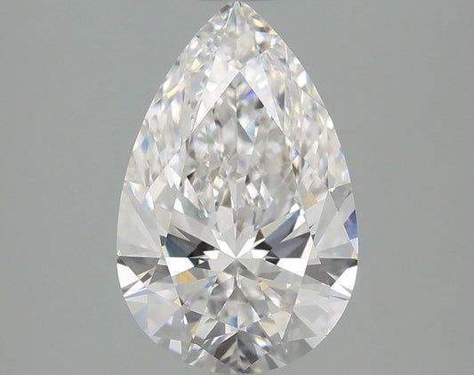 Lab-Grown Pear Diamond - 2.59 Carats, E Color, VVS2 Clarity - Certified by IGI - Report Number: LG687501167