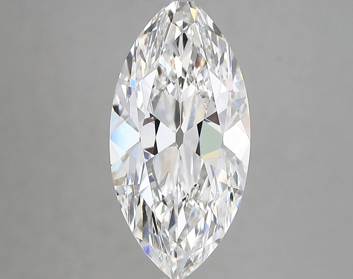 Lab-Grown Marquise Diamond - 3.95 Carats, E Color, VVS2 Clarity - Certified by IGI - Report Number: LG680573733