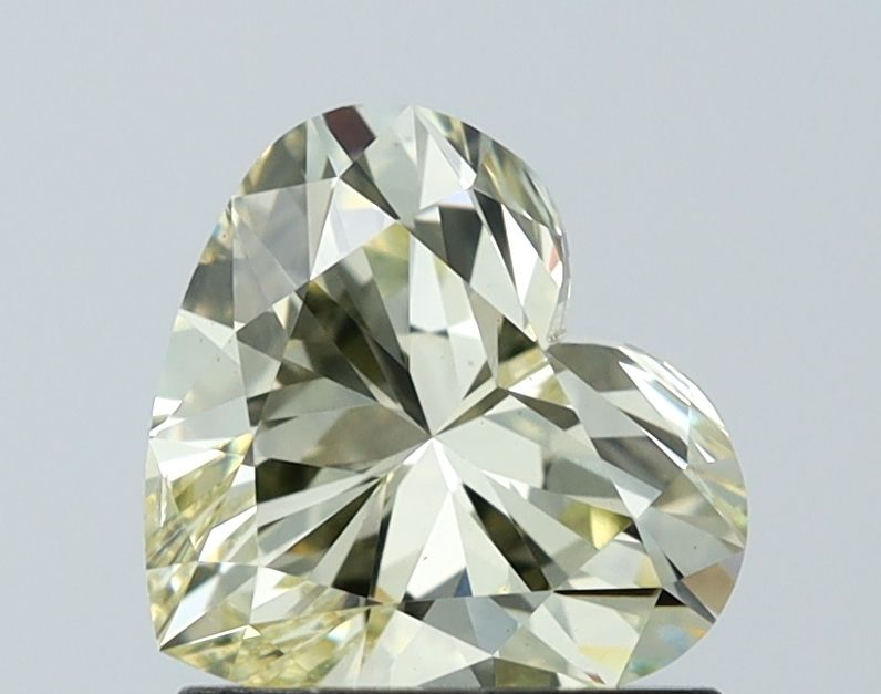 Lab-Grown Heart Diamond - 1.05 Carats, Fancy Yellow Color, VS1 Clarity - Certified by IGI - Report Number: LG621499557
