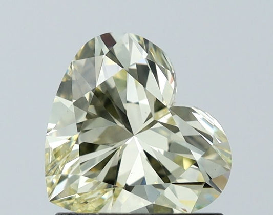 Lab-Grown Heart Diamond - 1.05 Carats, Fancy Yellow Color, VS1 Clarity - Certified by IGI - Report Number: LG621499557
