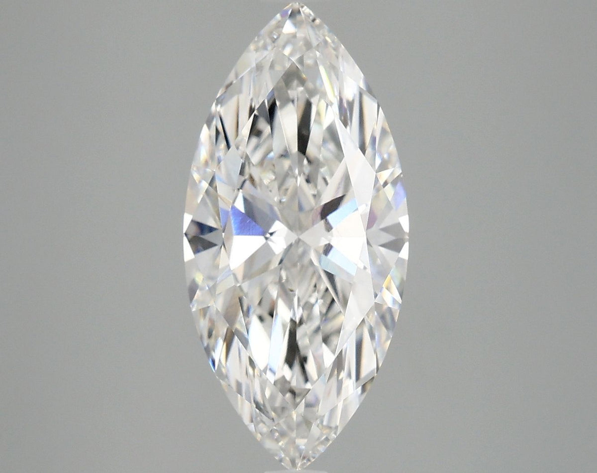 Lab-Grown Marquise Diamond - 3.01 Carats, F Color, VVS2 Clarity - Certified by IGI - Report Number: LG662466856