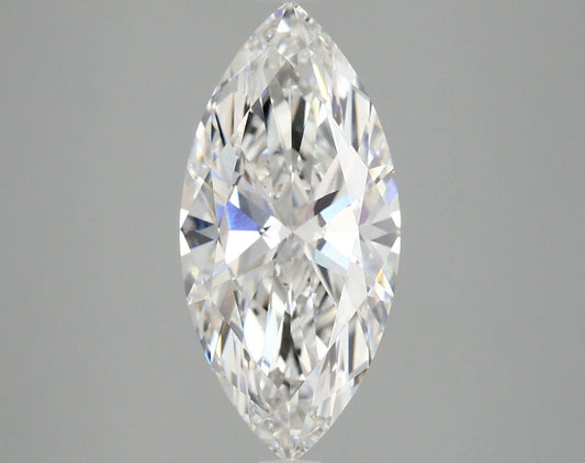 Lab-Grown Marquise Diamond - 3.01 Carats, F Color, VVS2 Clarity - Certified by IGI - Report Number: LG662466856