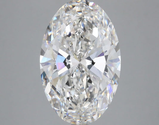 Lab-Grown Oval Diamond - 4.62 Carats, F Color, VS2 Clarity - Certified by IGI - Report Number: LG604398367