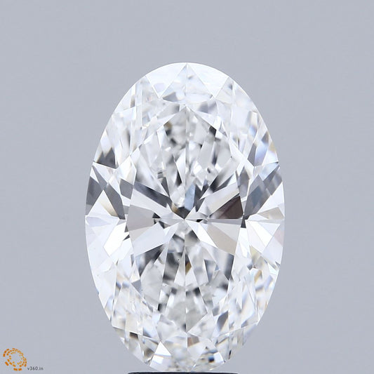 Lab-Grown Oval Diamond - 6.08 Carats, E Color, VS1 Clarity - Certified by IGI - Report Number: LG680546338