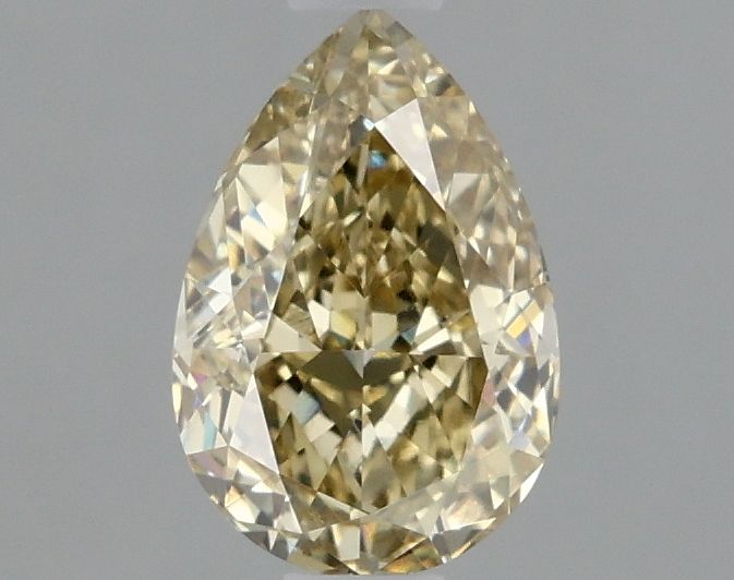 Lab-Grown Pear Diamond - 1.05 Carats, Fancy Gray Yellow Color, VS1 Clarity - Certified by IGI - Report Number: LG647478022