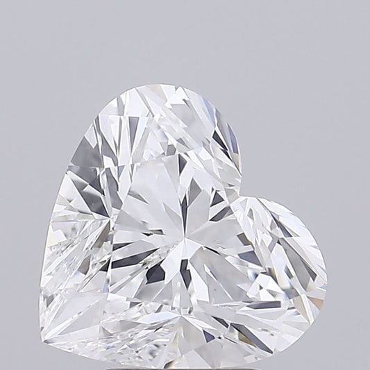 Lab-Grown Heart Diamond - 3.56 Carats, D Color, VS1 Clarity - Certified by IGI - Report Number: LG686503636