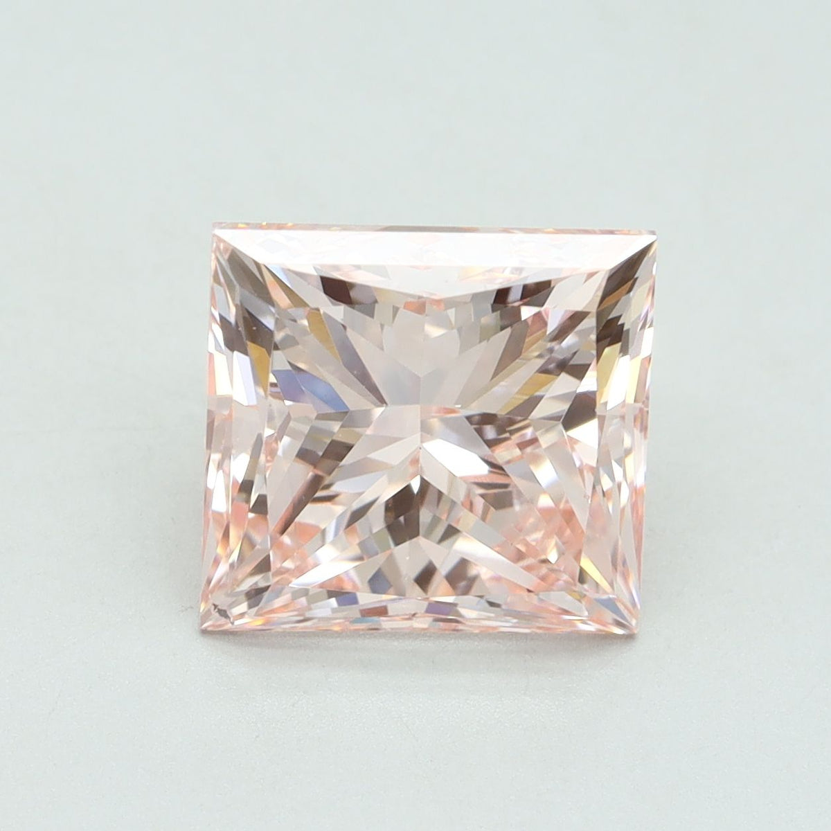 Lab-Grown Princess Diamond - 4.5 Carats, Fancy Intense Pink Color, VS2 Clarity - Certified by IGI - Report Number: LG553217463