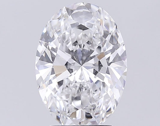 Lab-Grown Oval Diamond - 3.52 Carats, E Color, VS2 Clarity - Certified by IGI - Report Number: LG708573627