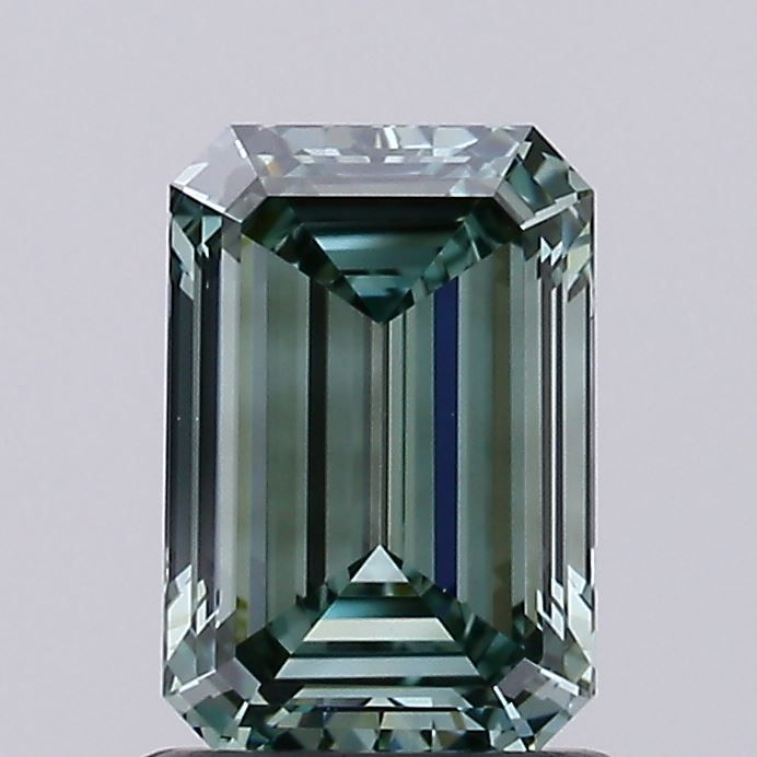 Lab-Grown Emerald Diamond - 1.1 Carats, Fancy Vivid Green Color, VVS2 Clarity - Certified by IGI - Report Number: LG648488342