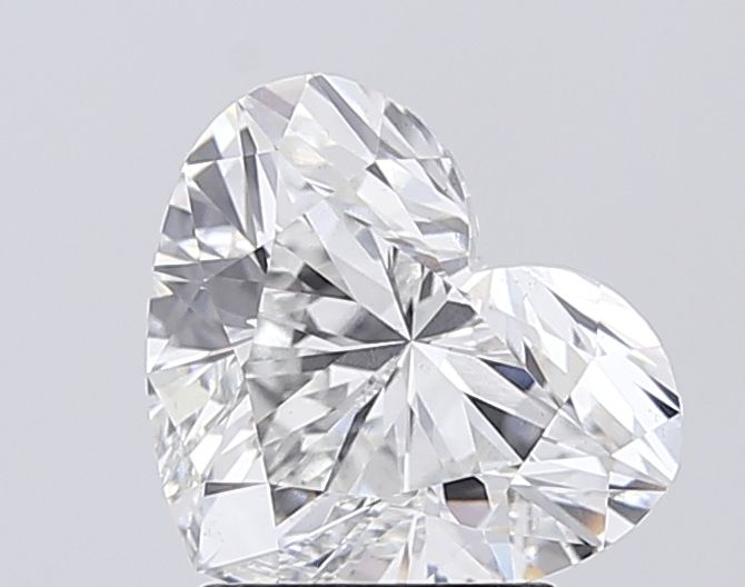 Lab-Grown Heart Diamond - 2.55 Carats, E Color, VS1 Clarity - Certified by IGI - Report Number: LG687507883