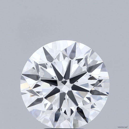 Lab-Grown Round Diamond - 6.03 Carats, E Color, VS1 Clarity - Certified by IGI - Report Number: LG683583107