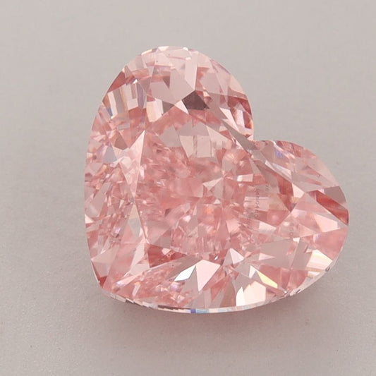 Lab-Grown Heart Diamond - 3.57 Carats, Fancy Vivid Pink Color, VS1 Clarity - Certified by IGI - Report Number: LG660480478