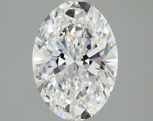 Lab-Grown Oval Diamond - 1.97 Carats, D Color, VS2 Clarity - Certified by IGI - Report Number: LG654447355