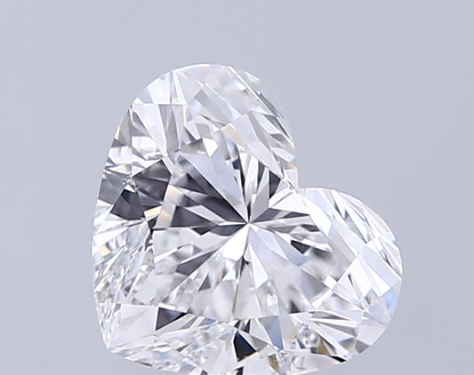 Lab-Grown Heart Diamond - 2.53 Carats, E Color, VS1 Clarity - Certified by IGI - Report Number: LG717594599