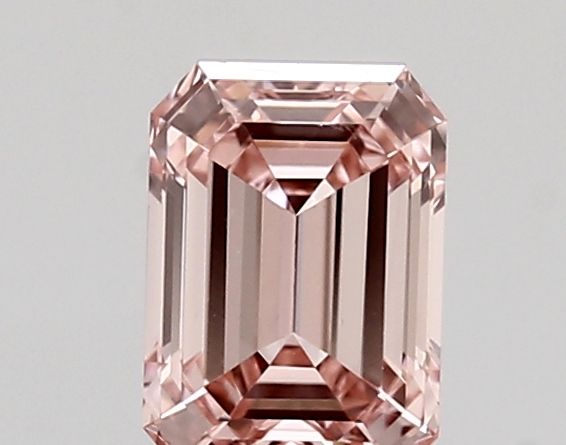 Lab-Grown Emerald Diamond - 0.75 Carats, Fancy Intense Pink Color, VVS2 Clarity - Certified by IGI - Report Number: LG683527399