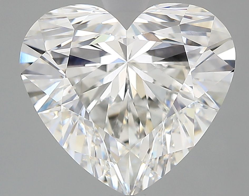 Lab-Grown Heart Diamond - 3.55 Carats, F Color, VVS2 Clarity - Certified by IGI - Report Number: LG712575238