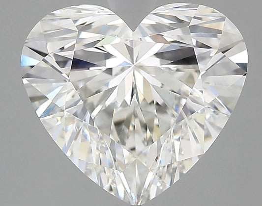Lab-Grown Heart Diamond - 3.55 Carats, F Color, VVS2 Clarity - Certified by IGI - Report Number: LG712575238