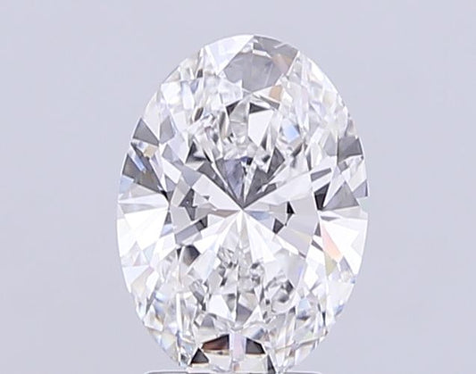 Lab-Grown Oval Diamond - 4.01 Carats, F Color, VVS2 Clarity - Certified by IGI - Report Number: LG712587776