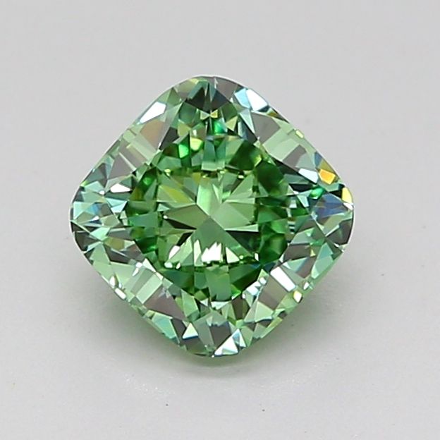 Cushion Modified 1.02ct Fancy Vivid Green VVS2 - Cut • IGI • LG728580350
