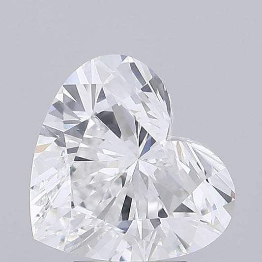 Lab-Grown Heart Diamond - 3.01 Carats, E Color, VVS2 Clarity - Certified by IGI - Report Number: LG696584344