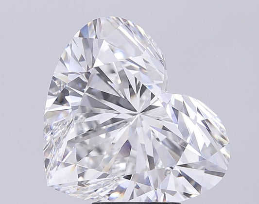 Lab-Grown Heart Diamond - 7.09 Carats, F Color, VS1 Clarity - Certified by IGI - Report Number: LG707516334