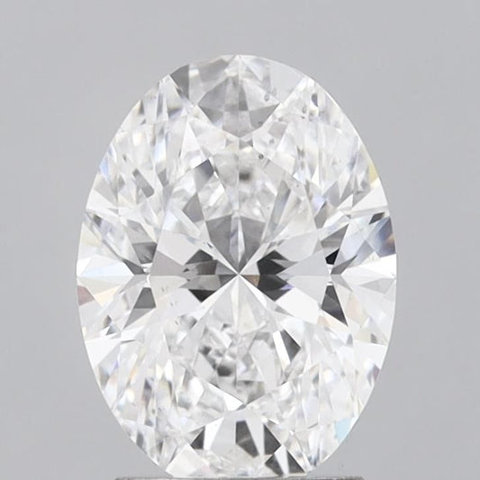 Lab-Grown Oval Diamond - 2.51 Carats, D Color, VS2 Clarity - Certified by IGI - Report Number: LG718504130