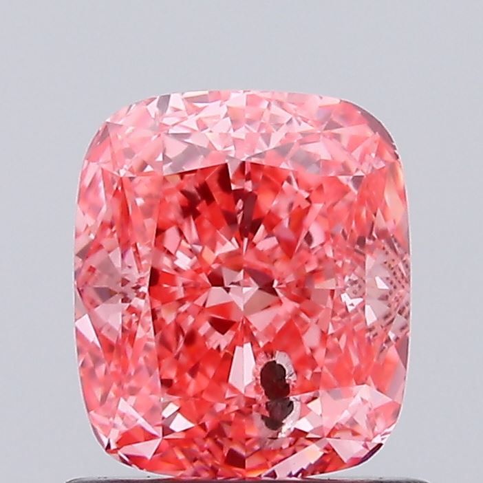 Lab-Grown Cushion Diamond - 1.13 Carats, Fancy Vivid Pink Color, SI2 Clarity - Certified by IGI - Report Number: LG623494583