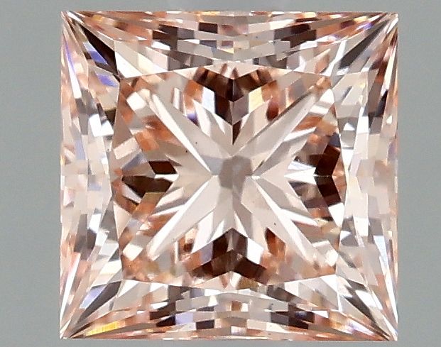 Lab-Grown Princess Diamond - 1.4 Carats, Fancy Intense Pink Color, VS1 Clarity - Certified by IGI - Report Number: LG634441439