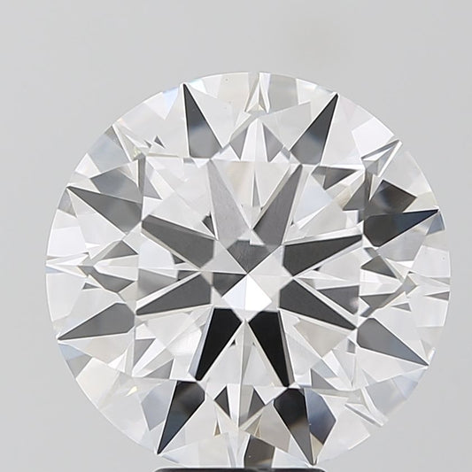 Lab-Grown Round Diamond - 8.02 Carats, E Color, VVS2 Clarity - Certified by IGI - Report Number: LG680513819