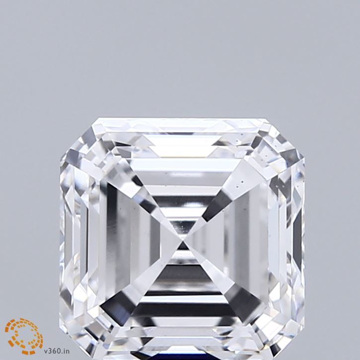 Lab-Grown Asscher Diamond - 3.51 Carats, D Color, VS1 Clarity - Certified by IGI - Report Number: LG712569293