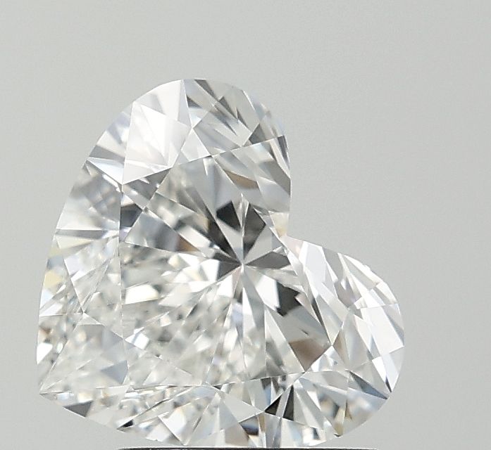 Lab-Grown Heart Diamond - 2.05 Carats, F Color, VVS2 Clarity - Certified by IGI - Report Number: LG674539639