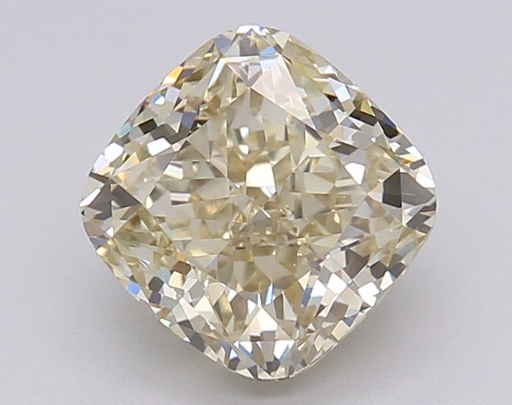 Lab-Grown Cushion Diamond - 1.56 Carats, Y-Z Color, VVS2 Clarity - Certified by IGI - Report Number: LG608377095