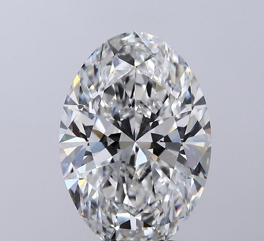 Lab-Grown Oval Diamond - 3.58 Carats, E Color, VVS2 Clarity - Certified by IGI - Report Number: LG715589185