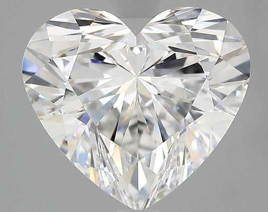 Lab-Grown Heart Diamond - 3.56 Carats, E Color, VVS2 Clarity - Certified by IGI - Report Number: LG710578441