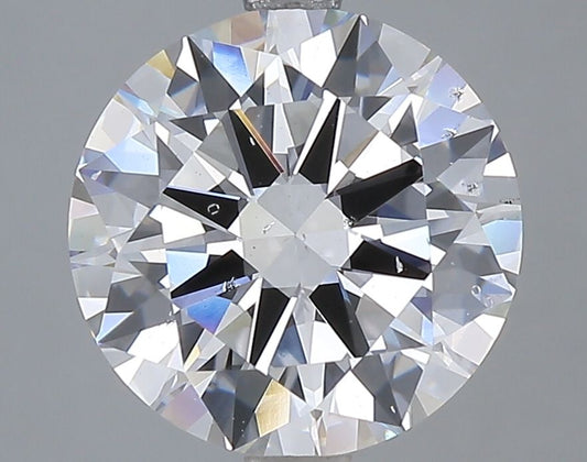 Lab-Grown Round Diamond - 3.0 Carats, E Color, VS2 Clarity - Certified by IGI - Report Number: LG668461347