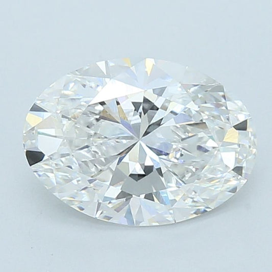 Lab-Grown Oval Diamond - 3.03 Carats, E Color, VVS2 Clarity - Certified by IGI - Report Number: LG712586848