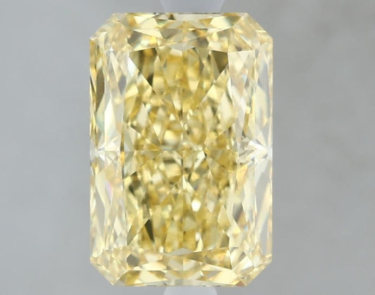 Lab-Grown Radiant Diamond - 2.51 Carats, Fancy Vivid Yellow Color, VVS2 Clarity - Certified by IGI - Report Number: 625453838