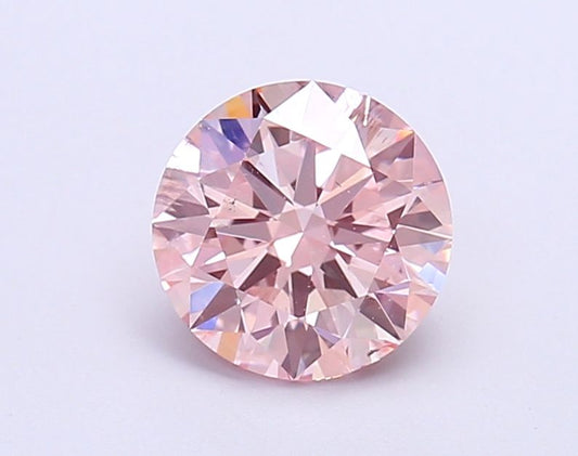 Lab-Grown Round Diamond - 1.44 Carats, Fancy Intense Pink Color, SI1 Clarity - Certified by IGI - Report Number: LG669469022