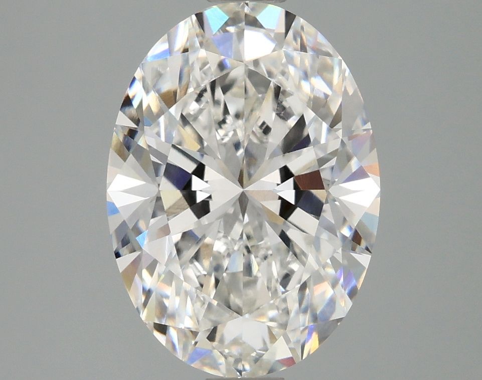 Lab-Grown Oval Diamond - 2.96 Carats, F Color, VVS2 Clarity - Certified by IGI - Report Number: LG680571564