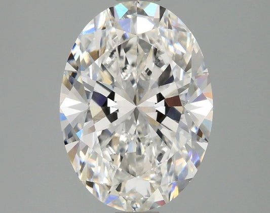 Lab-Grown Oval Diamond - 2.96 Carats, F Color, VVS2 Clarity - Certified by IGI - Report Number: LG680571564