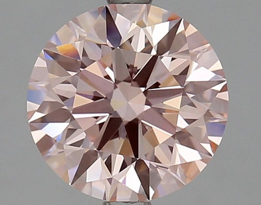 Lab-Grown Round Diamond - 2.51 Carats, Fancy Intense Pink Color, VS1 Clarity - Certified by IGI - Report Number: 624412967