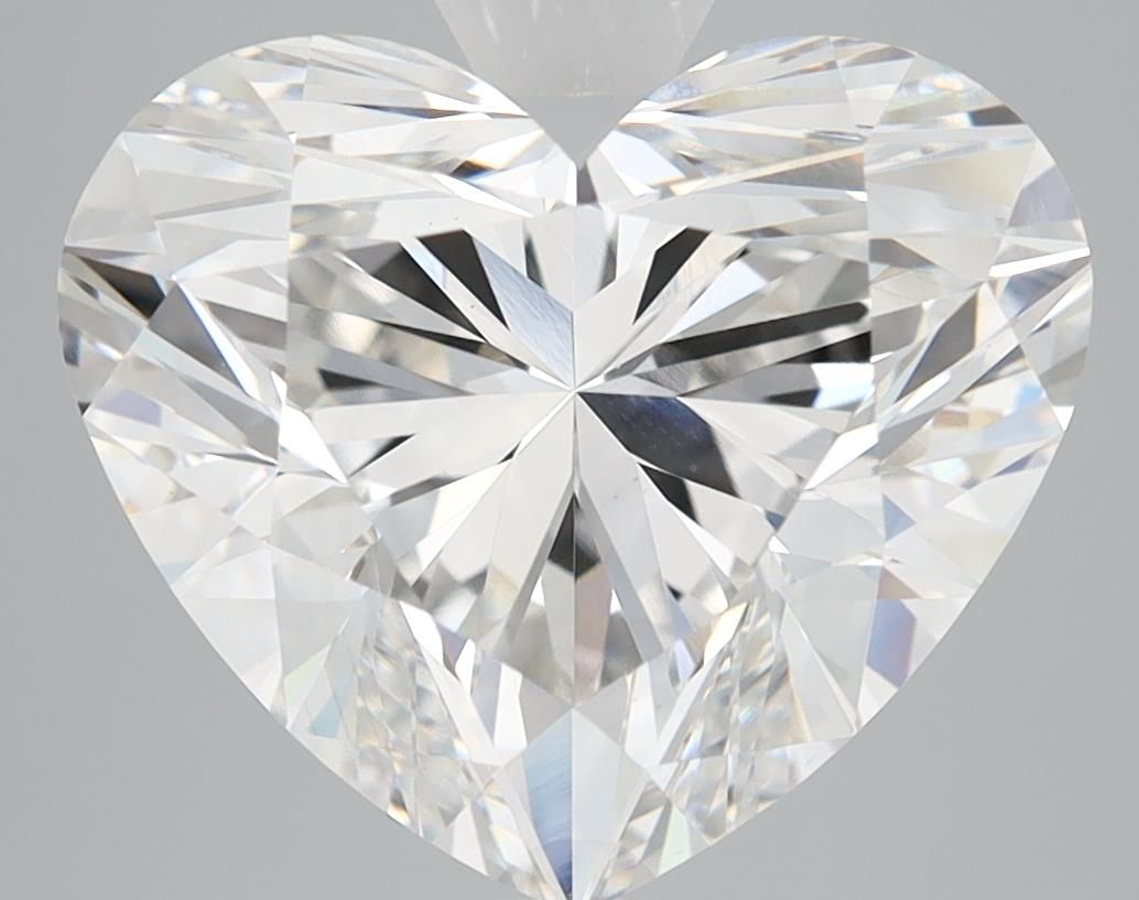 Lab-Grown Heart Diamond - 6.41 Carats, F Color, VS1 Clarity - Certified by IGI - Report Number: 597376968
