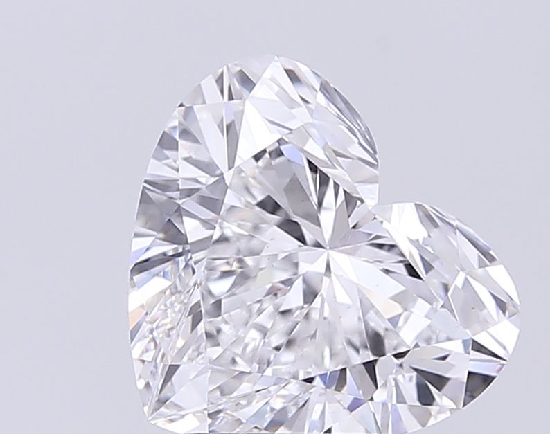 Lab-Grown Heart Diamond - 4.02 Carats, D Color, VS2 Clarity - Certified by IGI - Report Number: LG712585929