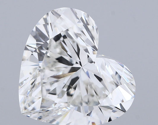 Lab-Grown Heart Diamond - 8.09 Carats, F Color, VS1 Clarity - Certified by IGI - Report Number: LG674508972