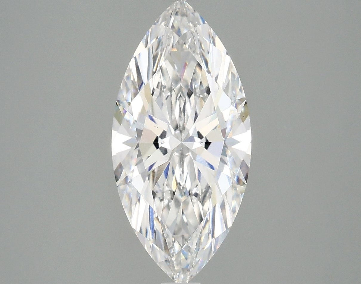 Lab-Grown Marquise Diamond - 2.45 Carats, E Color, VS1 Clarity - Certified by IGI - Report Number: LG666435383